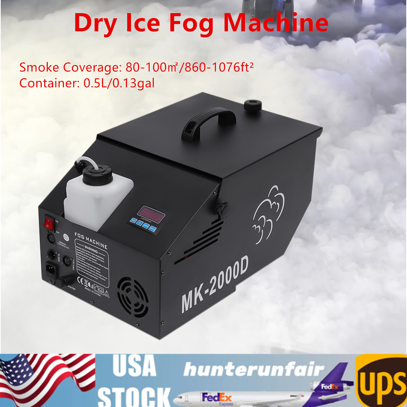1200W Low Lying Ground Dry Ice Fogger Smoke Fog Machine For Bar Party Stage DJ