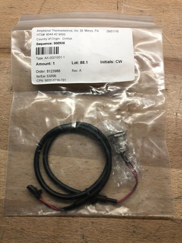 Amphenol Thermometrics Inc. 6600-0716-701, GE Health Care, Patient Probe-NEW