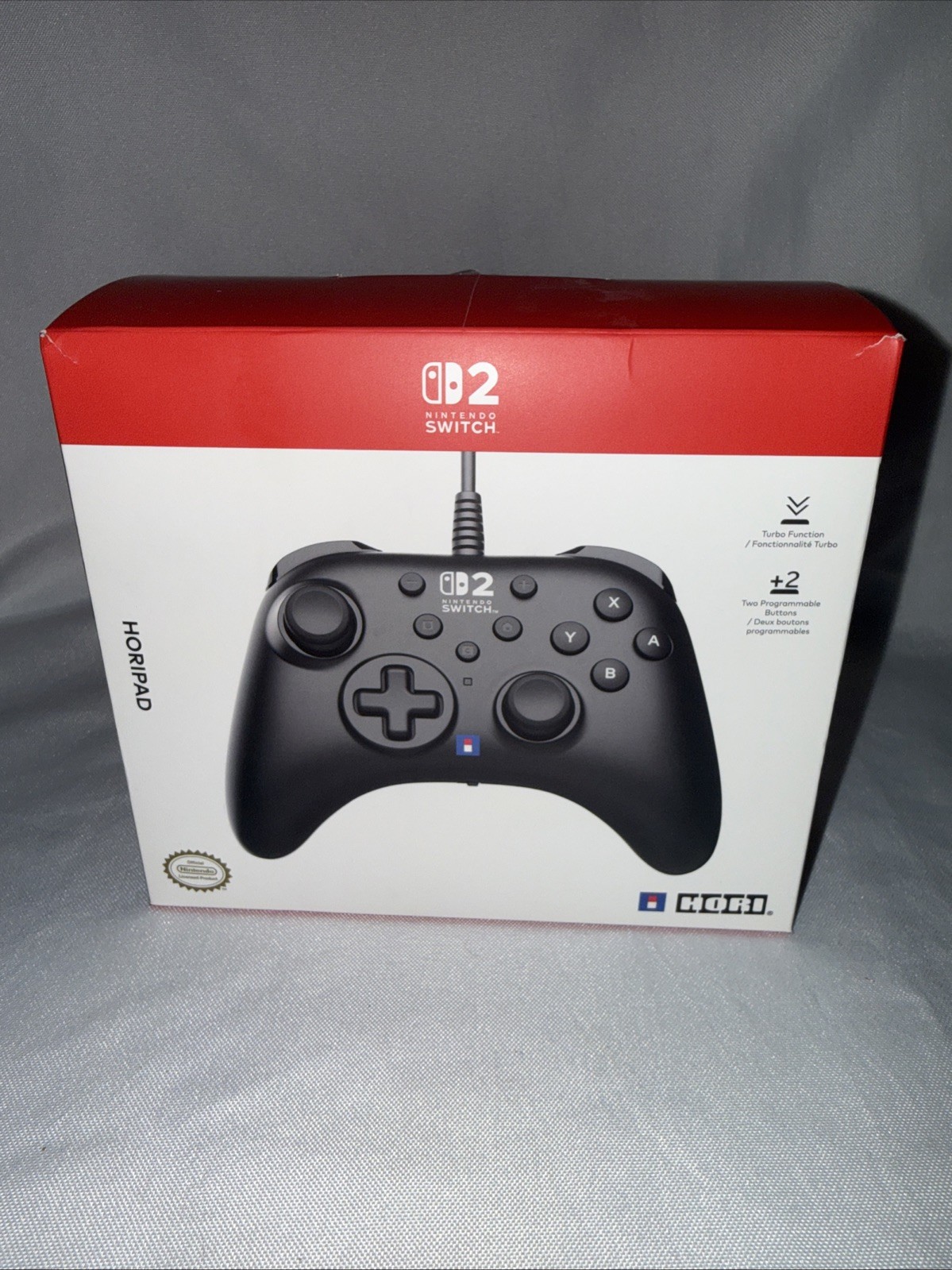 NIB Genuine HORI HORIPAD Turbo Controller (Black) Nintendo Switch & Switch 2