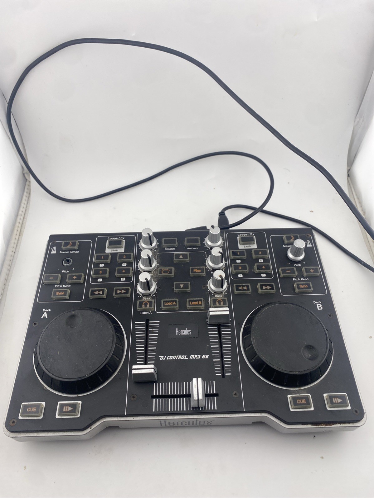 Hercules DJ Control MP3 E2 DJ USB Powered Controller - Not Fully Tested
