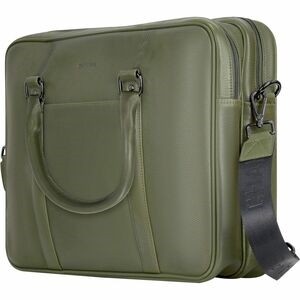 Champs Onyx Khaki Leather Briefcase 11"-15.6" Notebook RFID