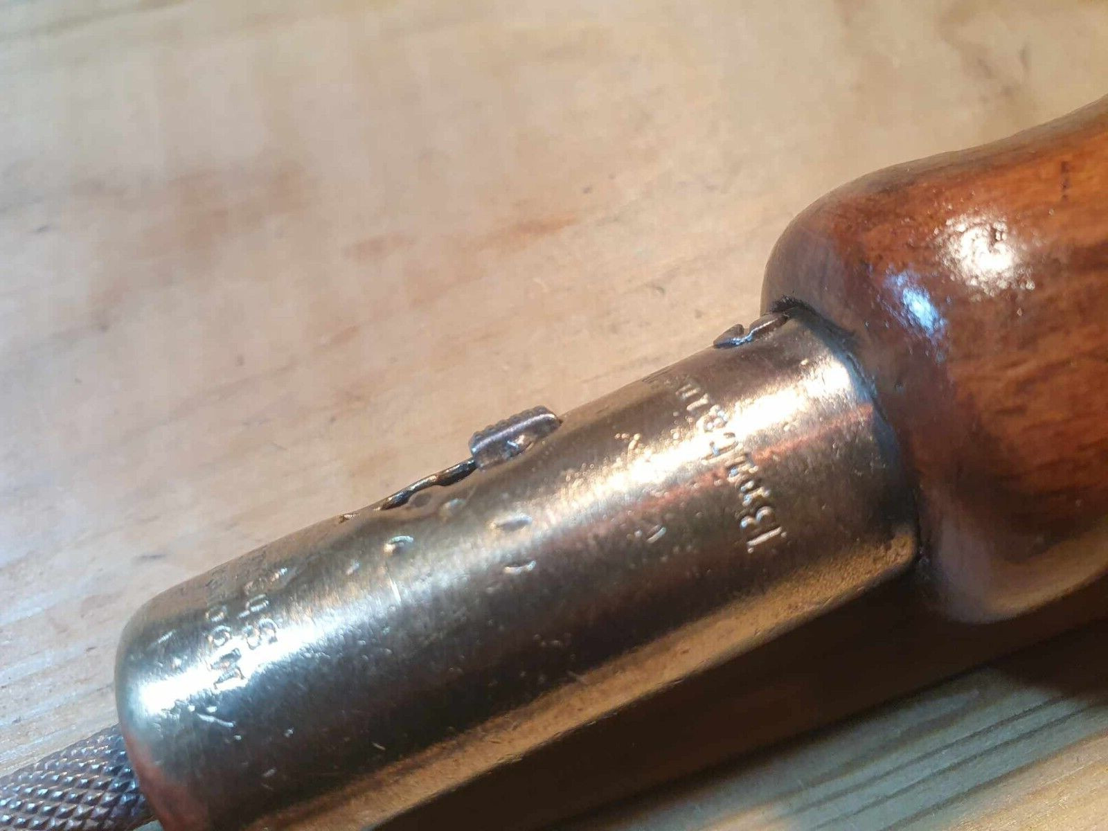 Vintage Moore & Wright Ratchet Screwdriver Old Woodworking Tools Carpentry Brass