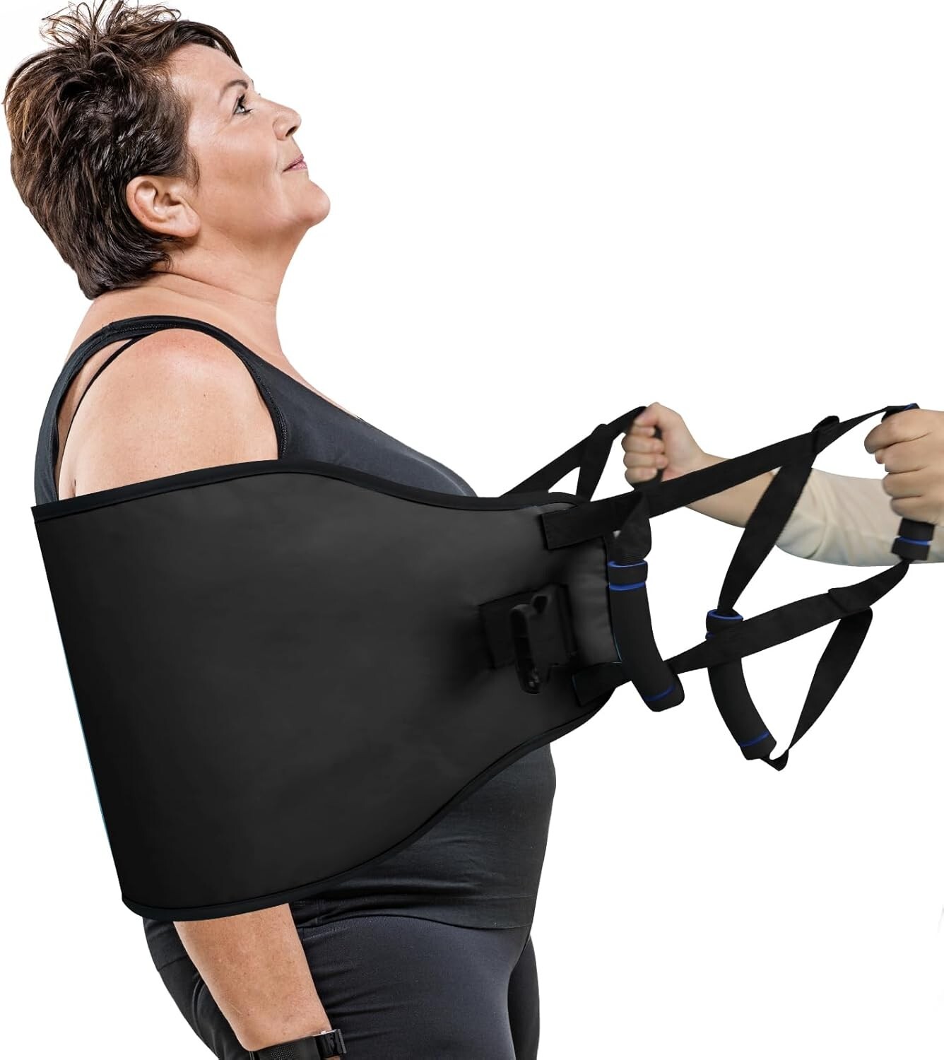 Heavy Duty Patient Transfer Sling, Lift Assist Gait Belt with Padded Handles,...