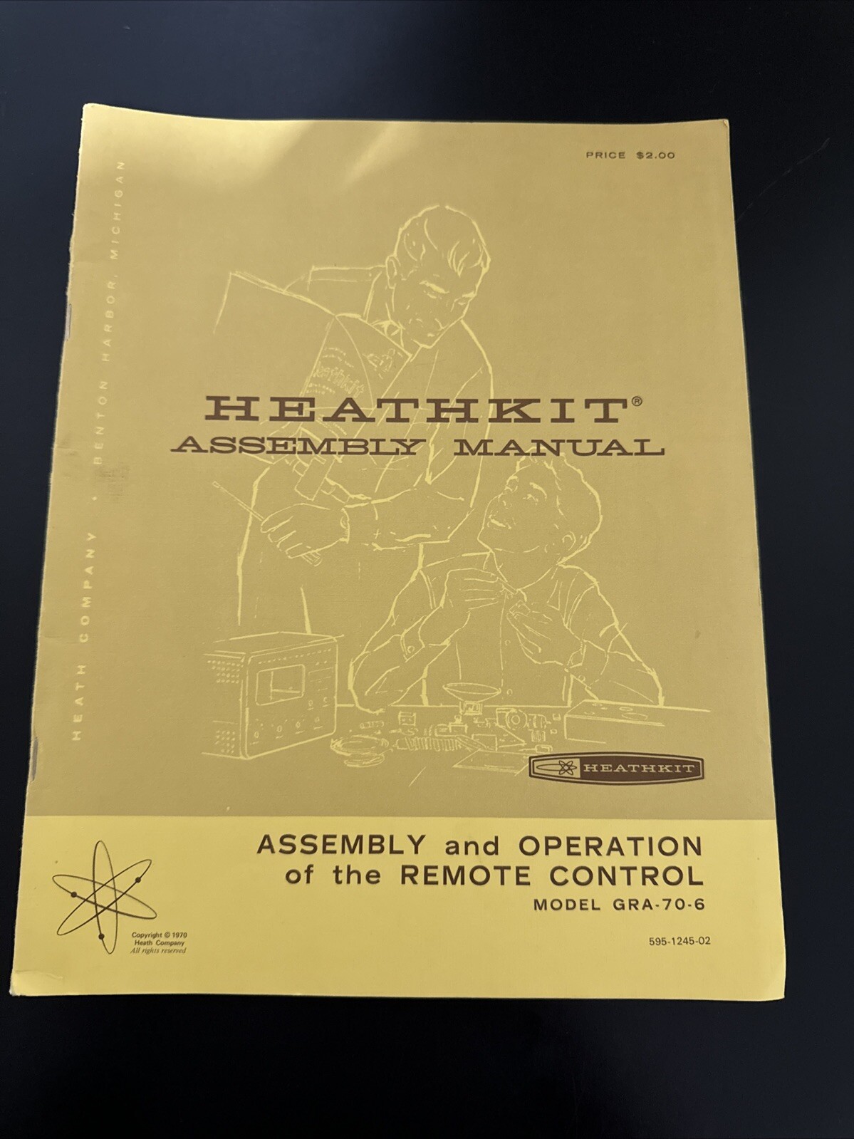Vintage Heathkit GRA-70-6 Remote Control Assembly Manual