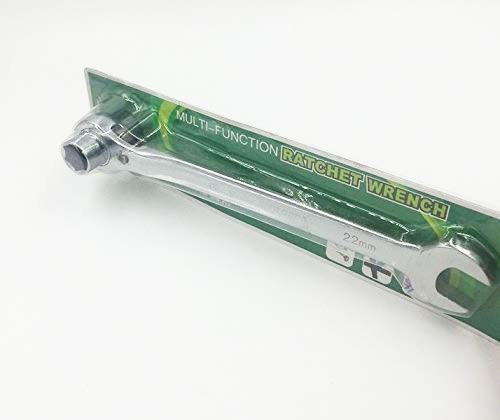 FORSUN 2 in 1 Scaffolding Podger Ratchet Wrench Socket Spanner Silver