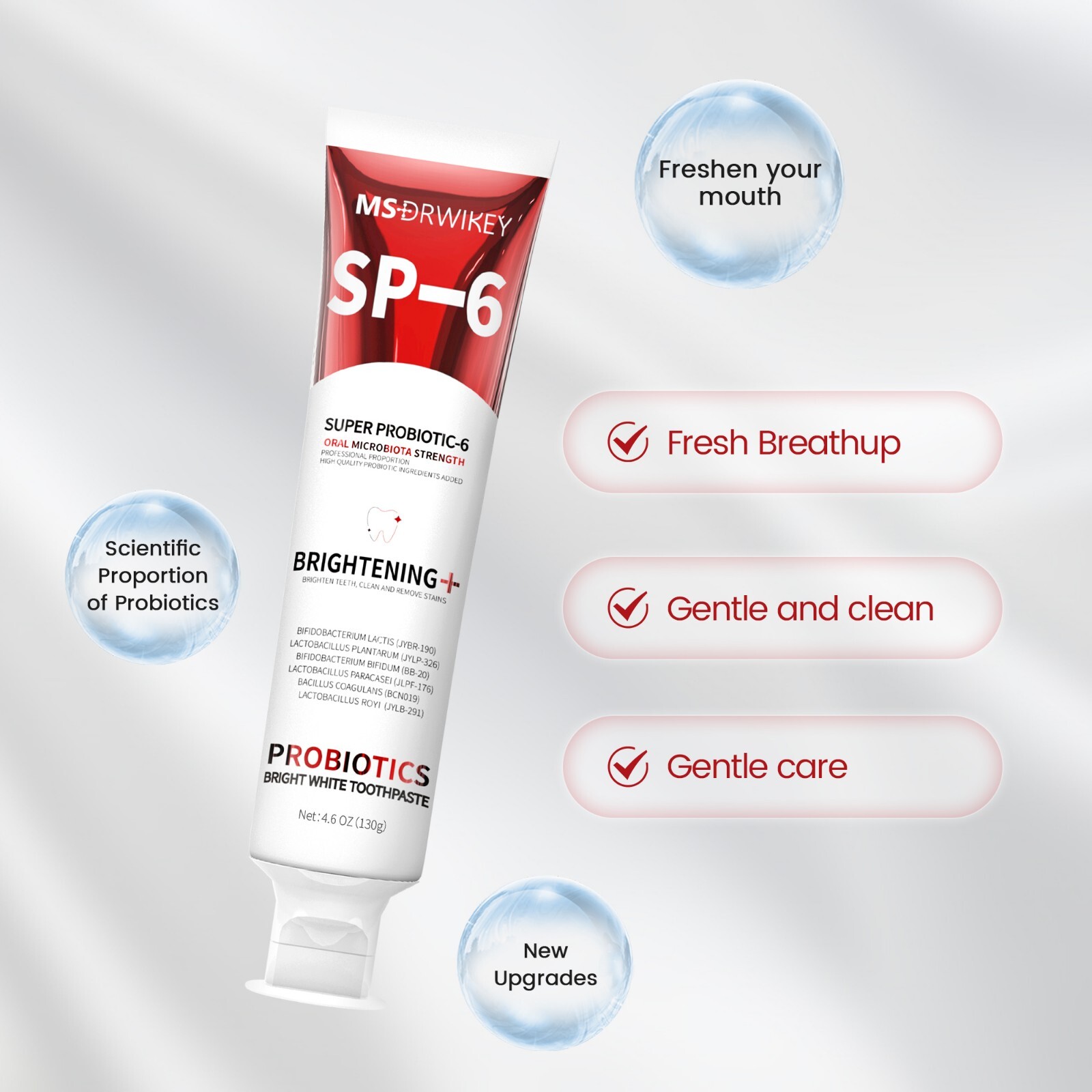 MSDRWIKEY 3-Pack Toothpaste Bundle | SP-6 Whitening & Cooling & 7-Pro