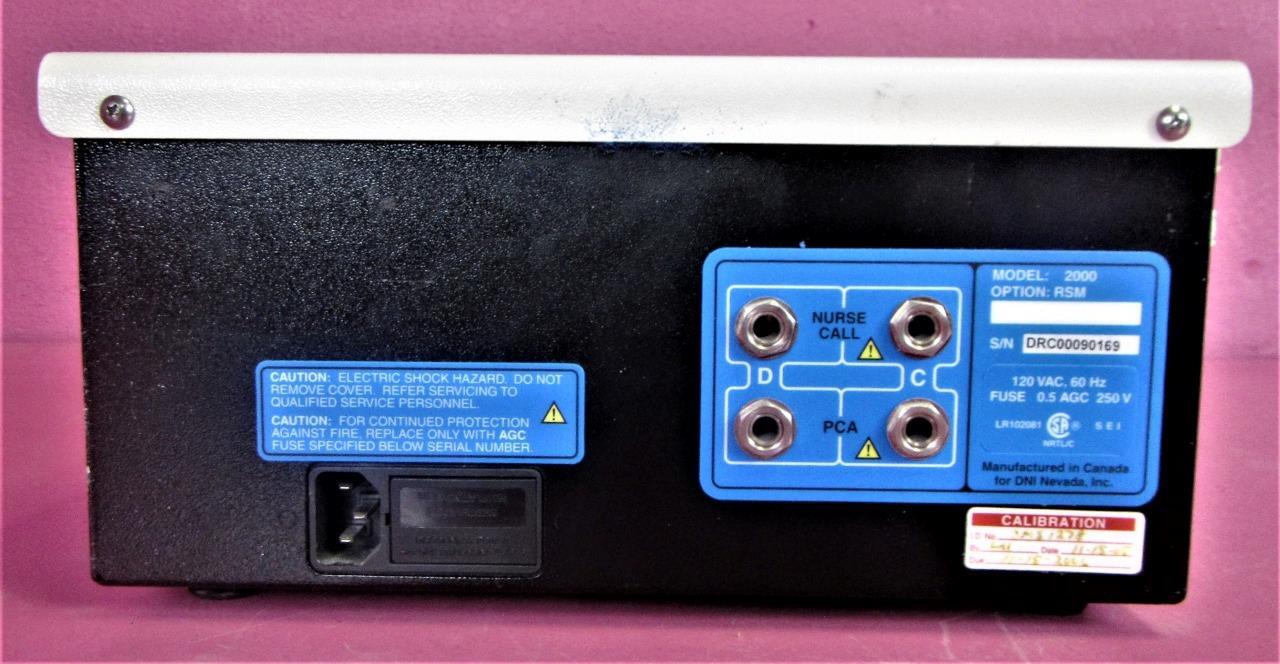 DNI Nevada Infutest 2000 Infusion Device Pump Analyzer Remote Sensor Module