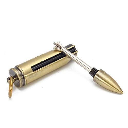 Flint Fire Starter Keychain Lighting Medium Metal Matchstick