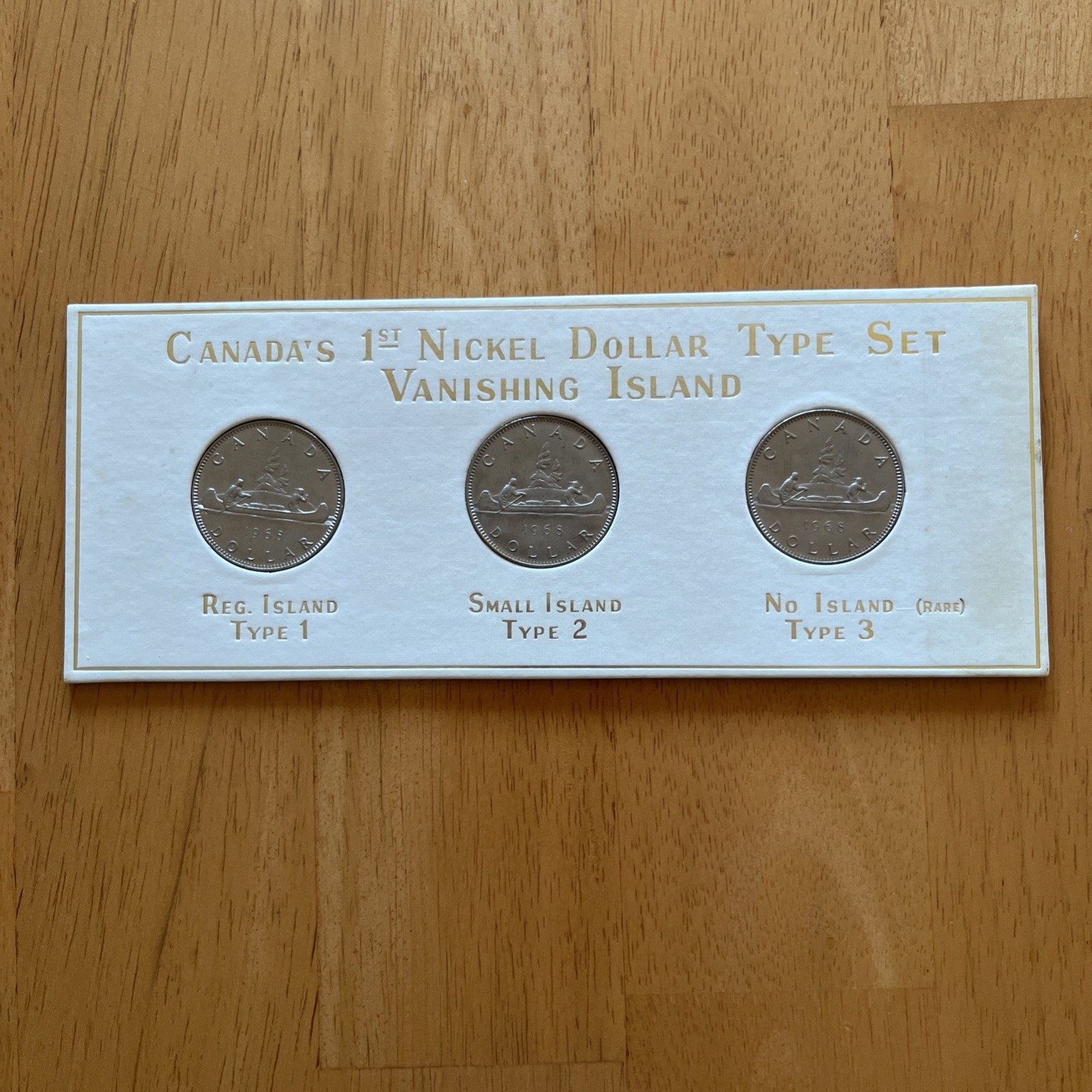 Canada's 1st Nickel Dollar Type Set Vanishing Island