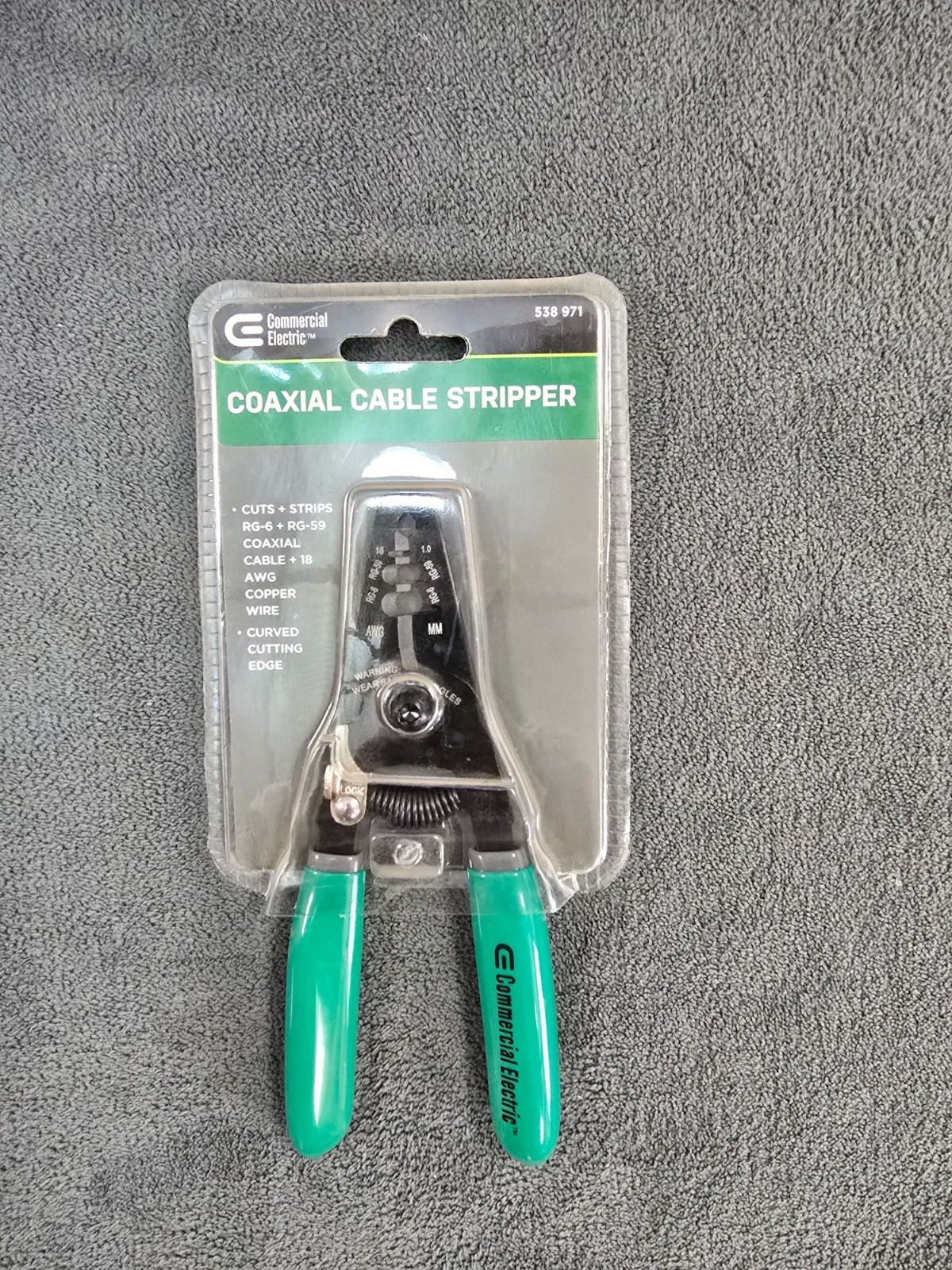 Commercial Electric Coaxial Cable Stripper RG-6 RG-59 18 AWG ~ Model  CE70808