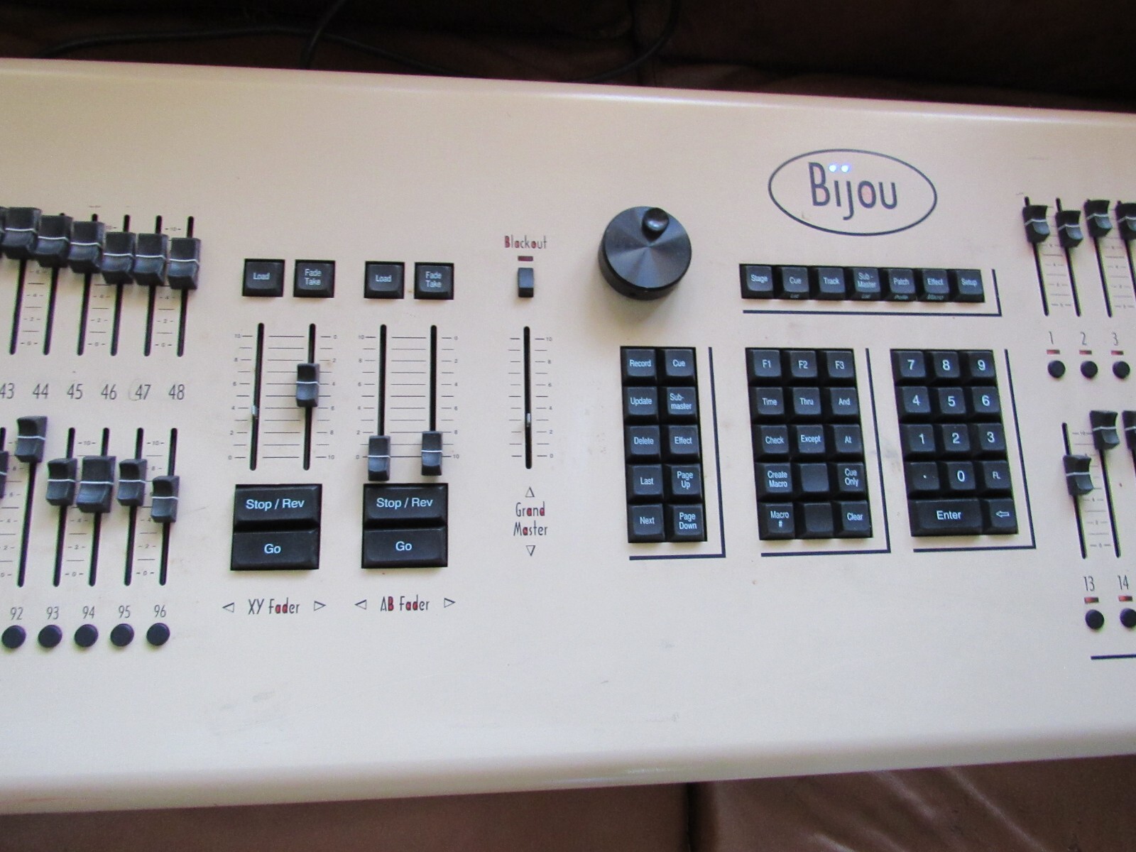 Large Bijou Stage Lighting Light Board 24/96 EDI Control Console Vintage