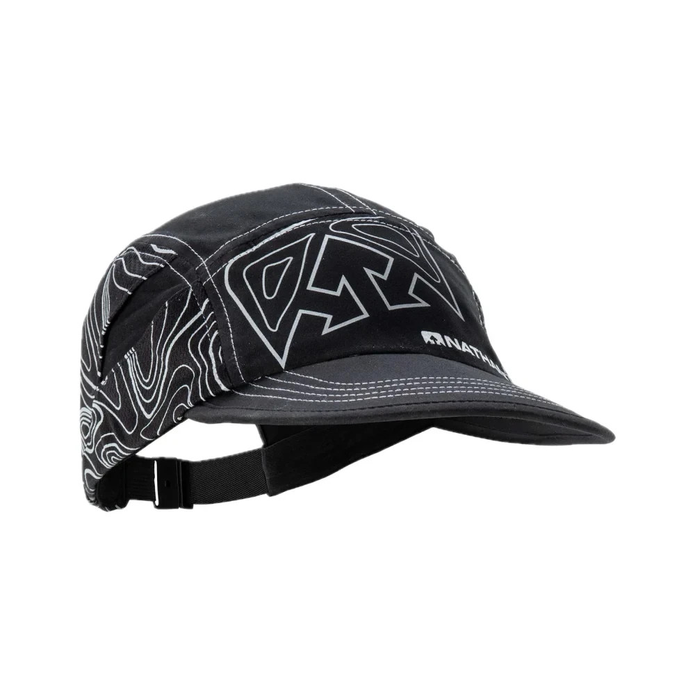 NATHAN HYPERNIGHT QUICK STASH RUN BLACK TOPO CAP HAT NEW