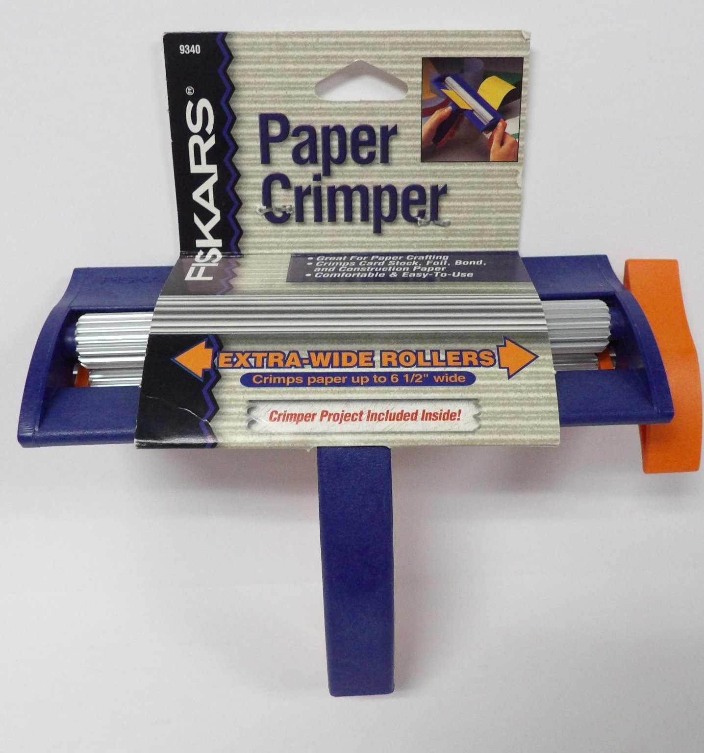 FISKARS Paper Crimper 6 1/2 in Extra-Wide Rollers for Paper Crafting
