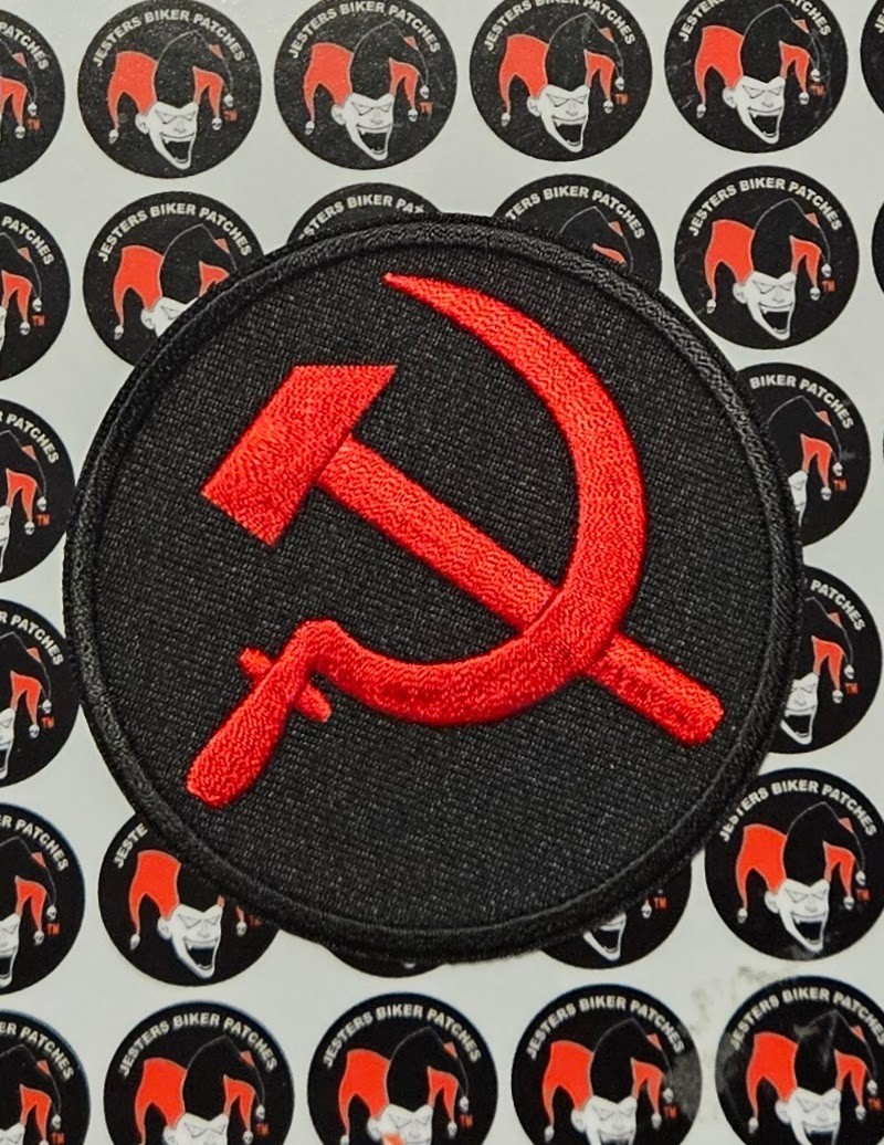 Russian Hammer and Sickle Embroidered Patch FL020