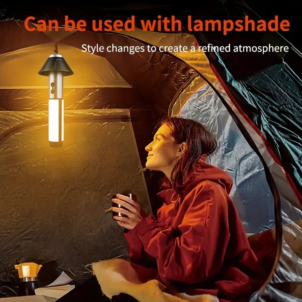 3000mAh Telescopic Folding Tent Light Tripod Camping