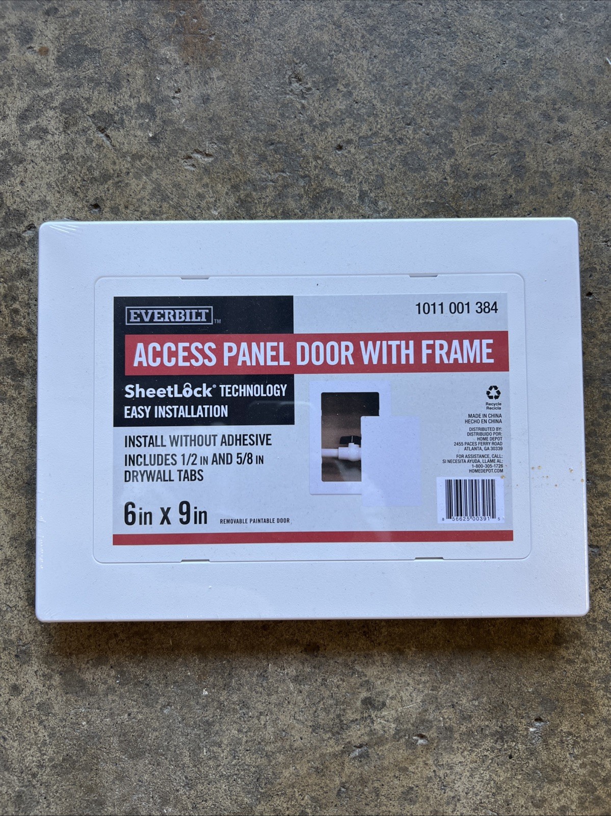 EVERBILT Access Panel Door with Frame - 6"x9", Removable Paintable Door - New