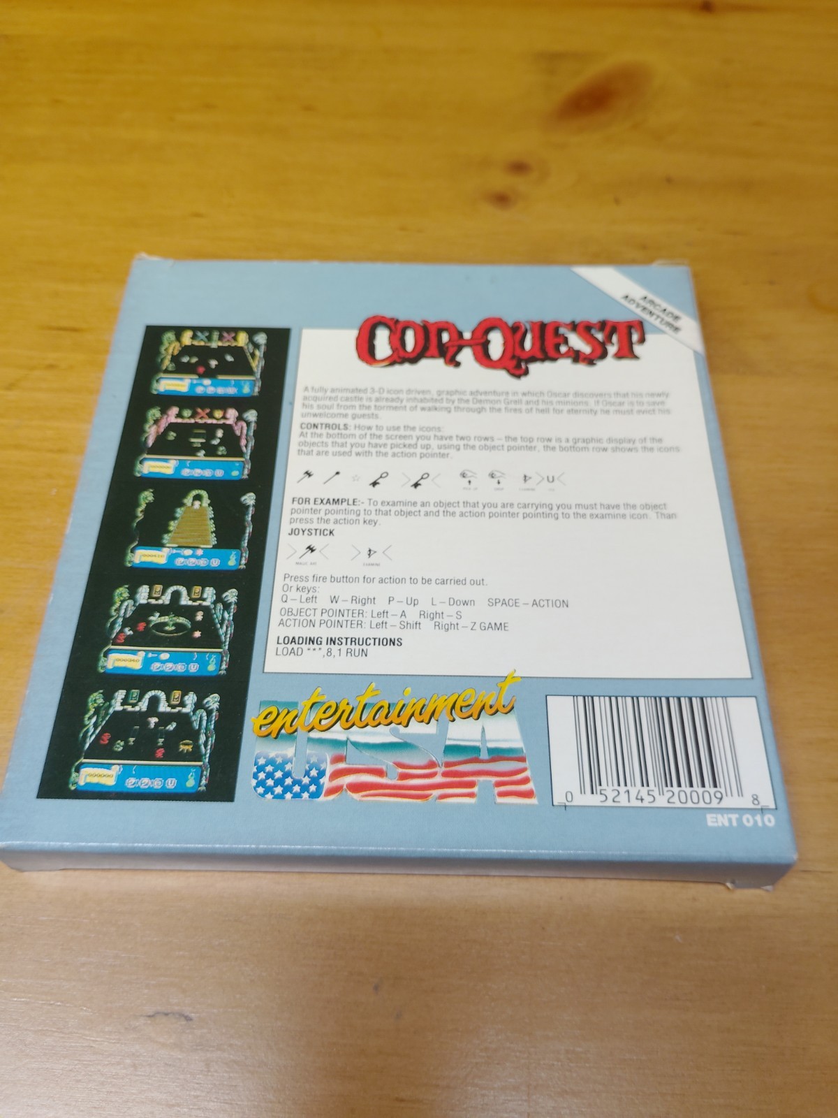 RARE Conquest (Con-Quest) - Commodore 64