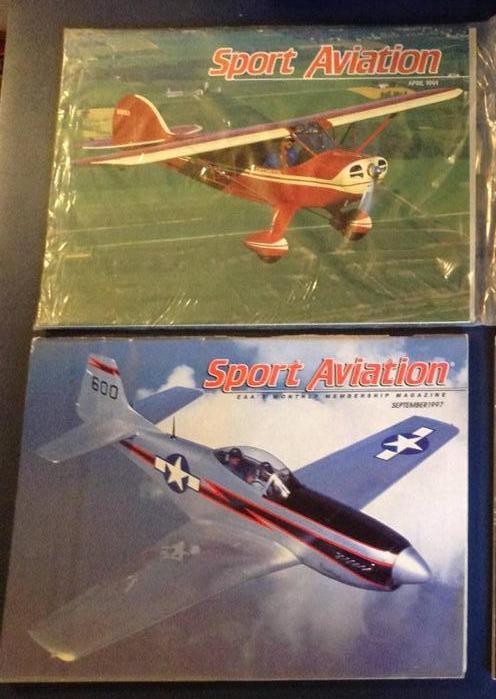lot of 2 SPORT AVIATION magazines airplane flying aircraft