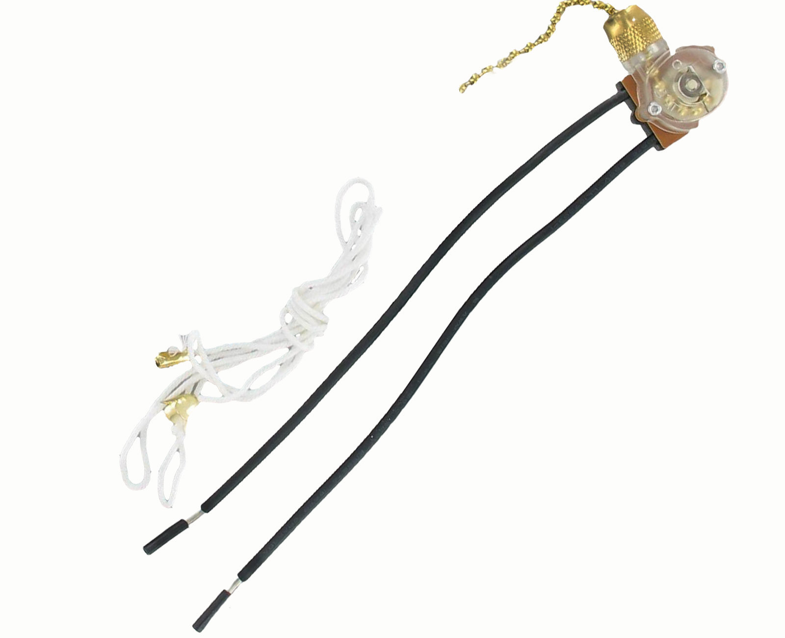 Brass Pull Chain On/Off Canopy Appliance Switch E81372 (1 PC.)