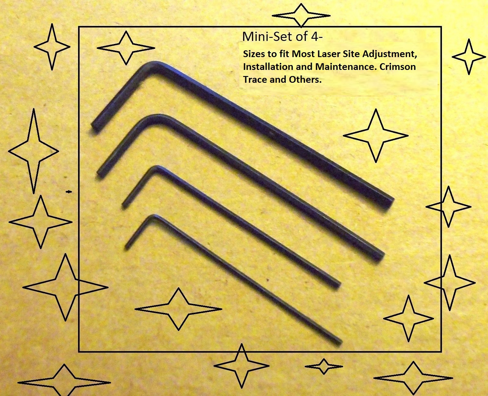 Crimson Trace/Others Laser Sight Specialty Hex Key Tool Set 4 USA Sold & Shipped