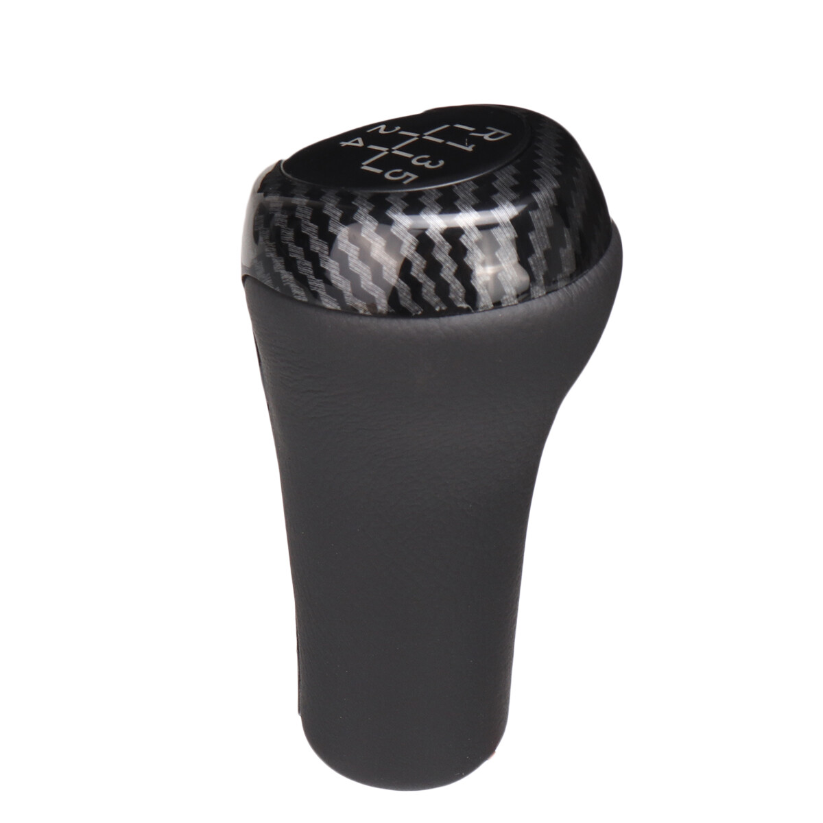 5 gear shift button shift lever PU leather carben look for BMW E46 E90 E91 X1