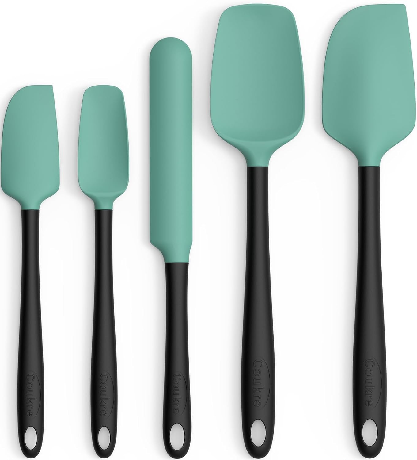 Silicone Spatula Set of 5,High Temperature Resistant, Food Grade Silicone,