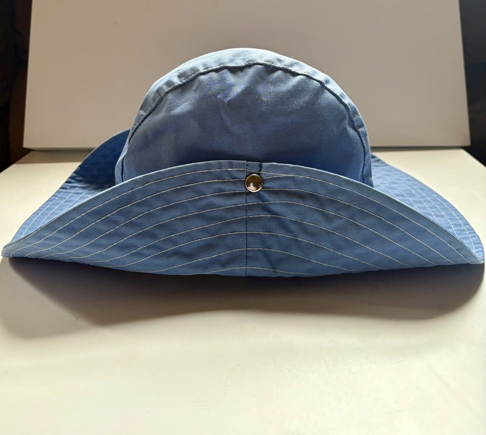 VTG  1960s/70s Denim Bucket Hat - Union Made UHCMW - Blue Cotton Fisherman Cap