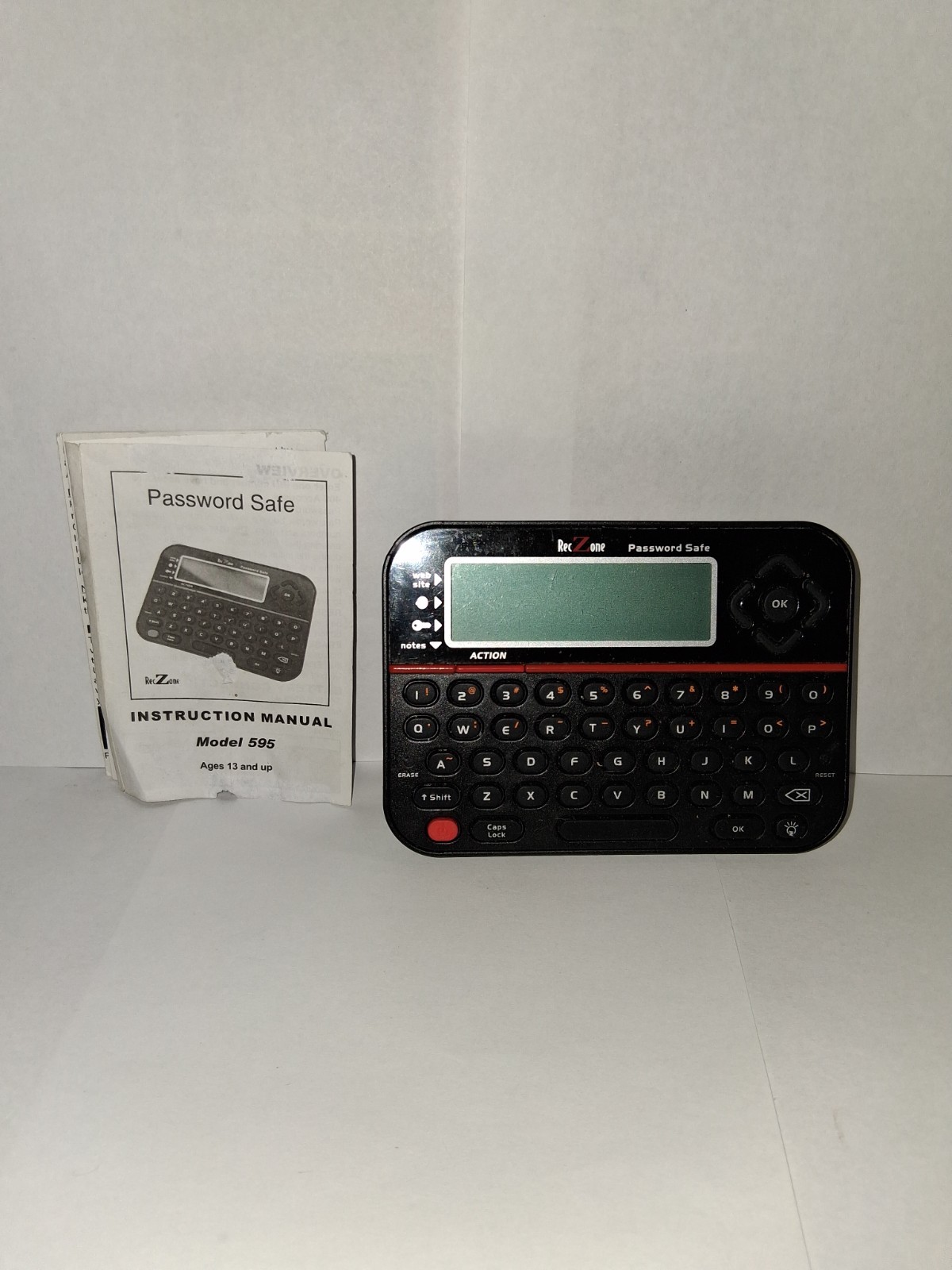 RecZone 595 Password Safe Handheld Digital Keeper Vault - Works