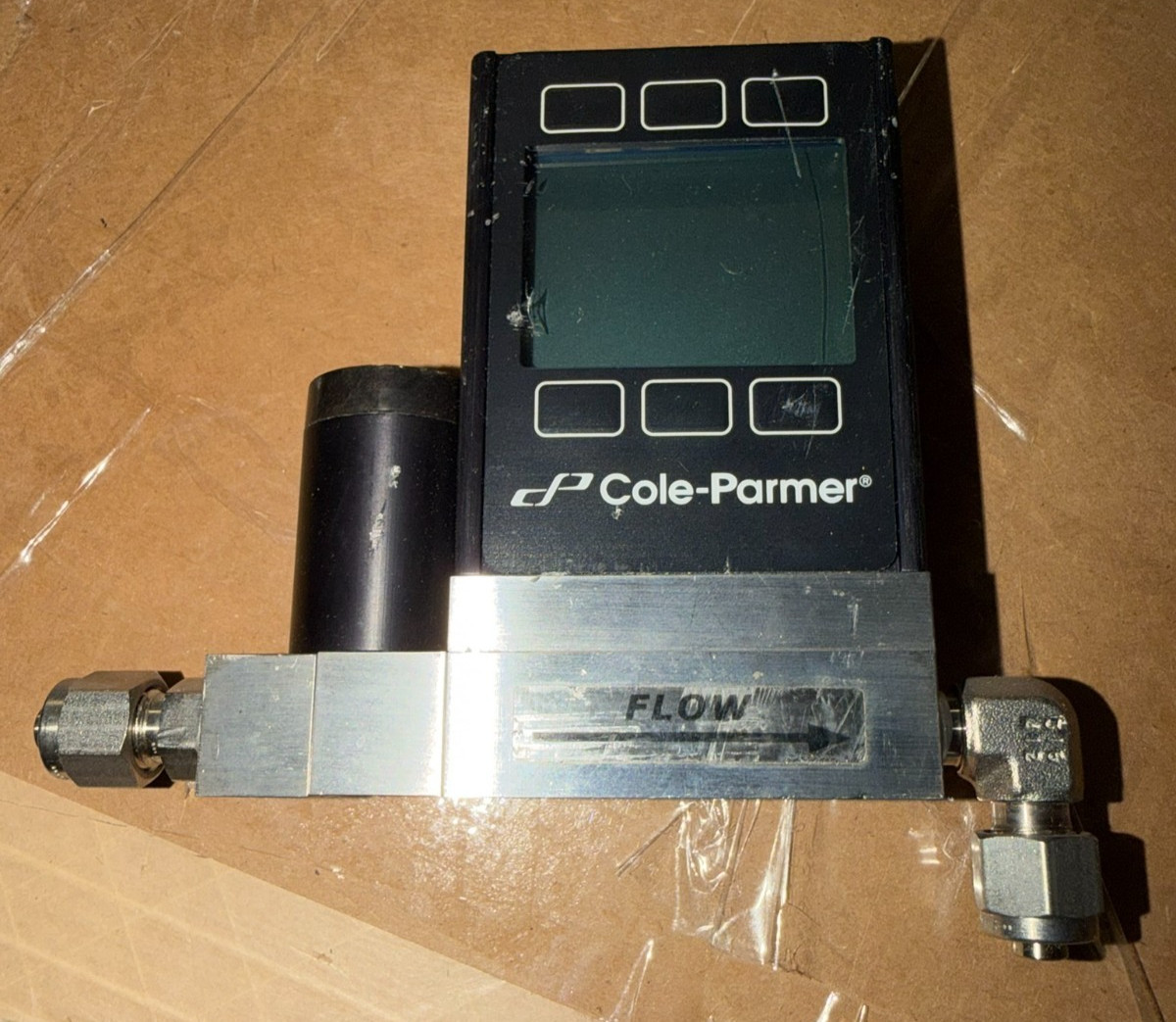 Working Masterflex 32907-71 Gas Mass Flow Controller 0.1-10 L/min RS-232 LCD
