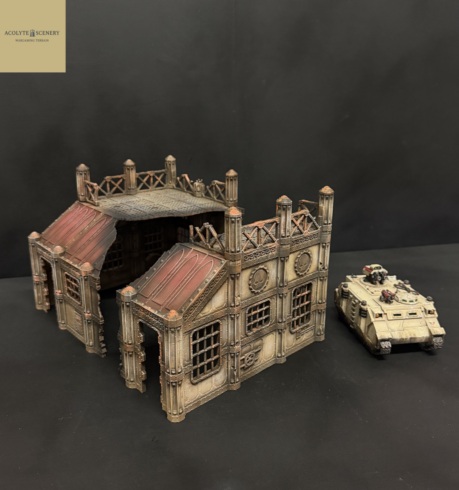 Wargaming Terrain Ruins Large Easy Build Depot compatible with Warhammer 40k