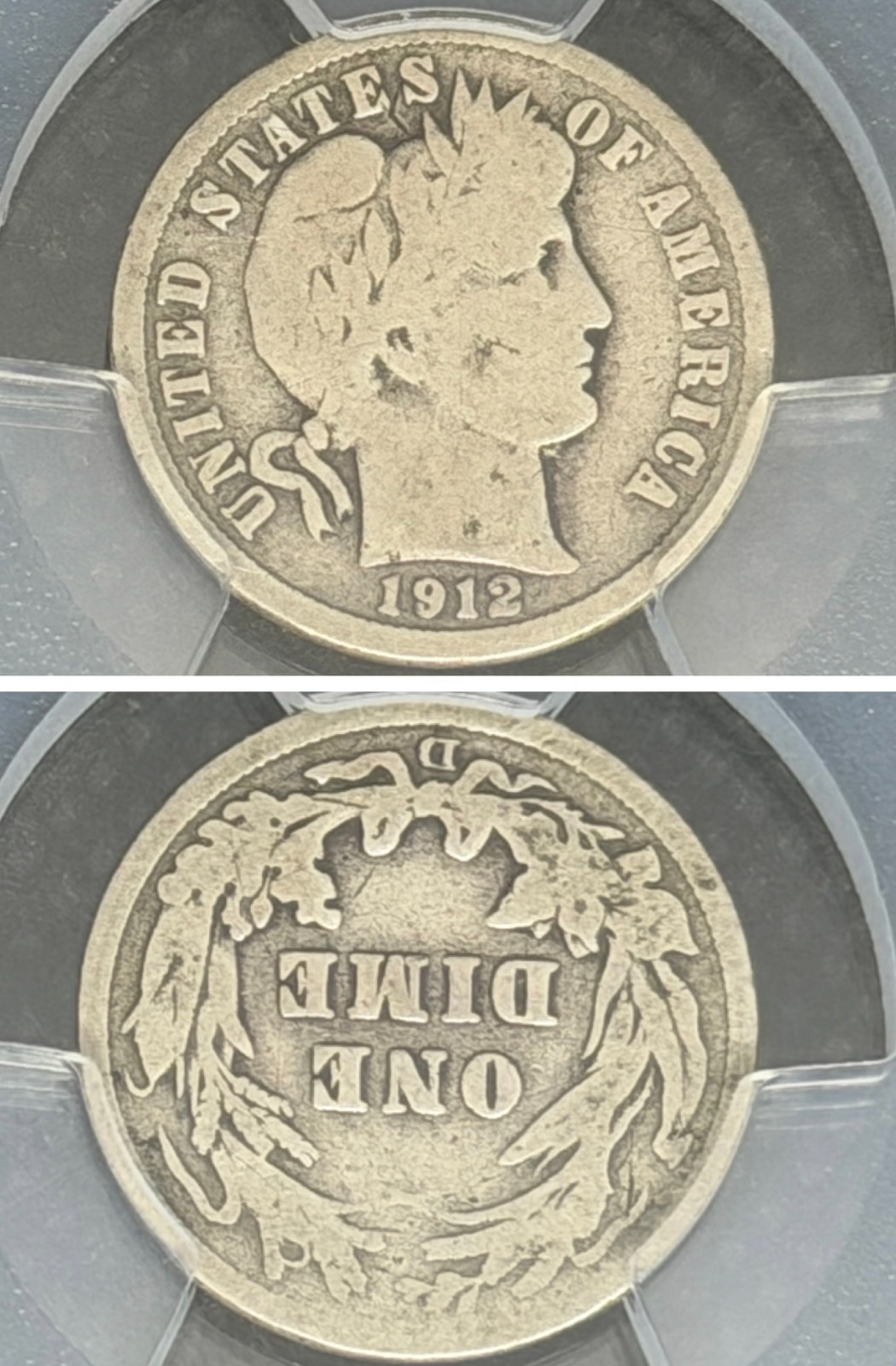 1912-D Barber Silver Dime - PCGS G04