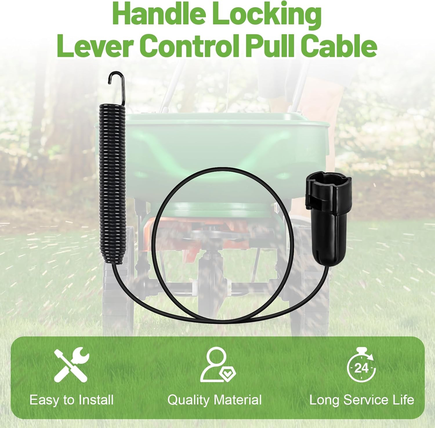 Lawn Spreader Control Cable, Compatible with Scotts Mini Broadcast Spreader, Law