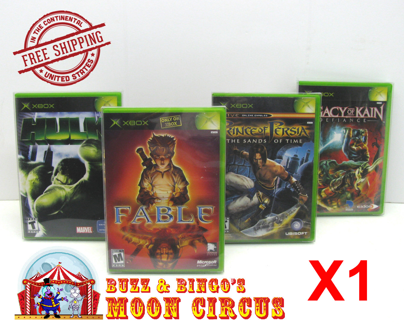 1X MICROSOFT XBOX CIB GAME -CLEAR PLASTIC PROTECTIVE BOX PROTECTORS CASE SLEEVE