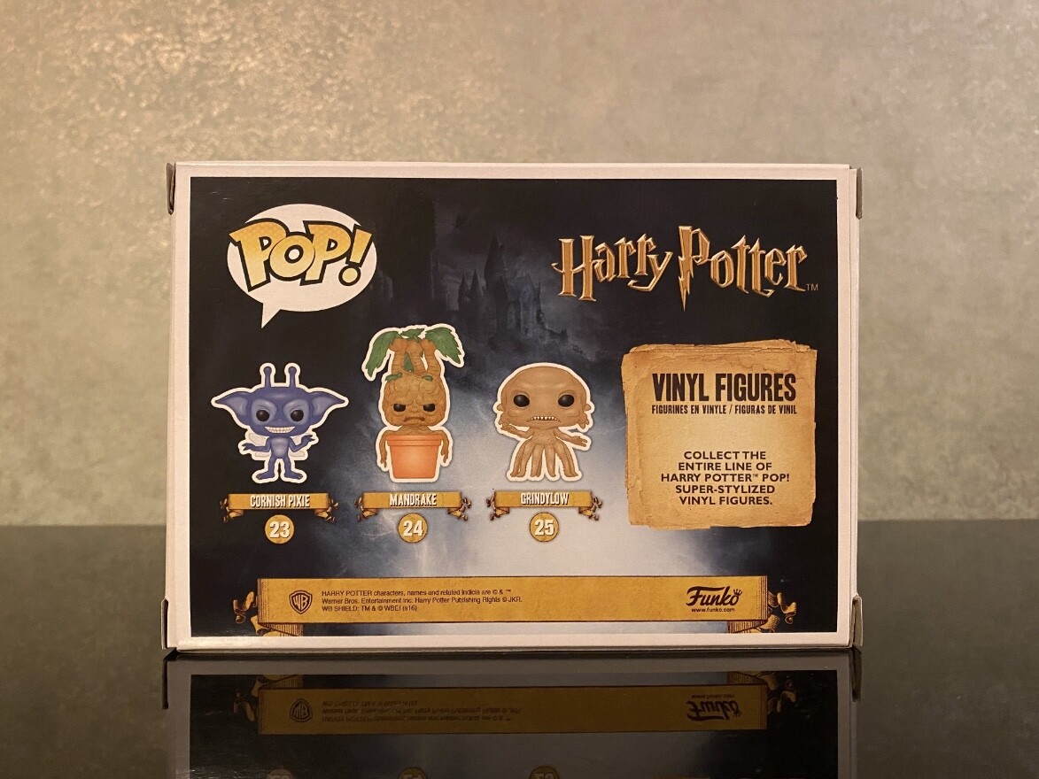 Funko Pop! CORNISHPIXIE MANDRAKE & GRINYLOW 3 PACK HARRY POTTER Exclusive