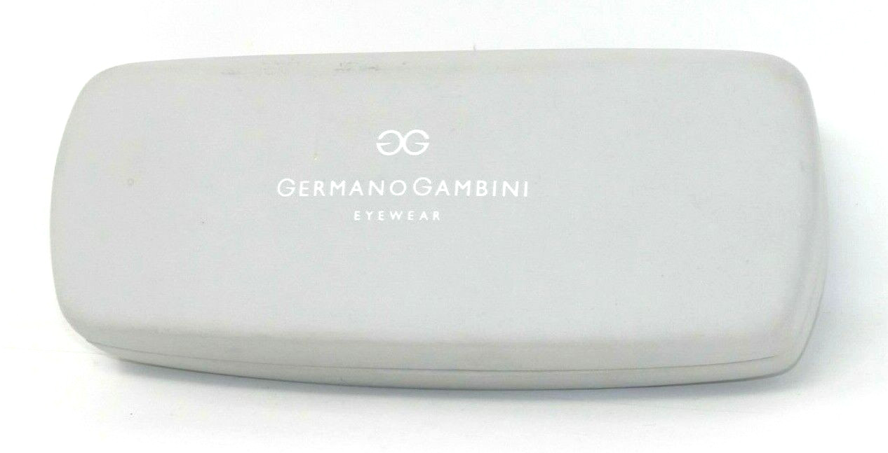 Germano Gambini Clamshell Eyewear Hard Case - Gray 6.25x2.25" Glasses Used