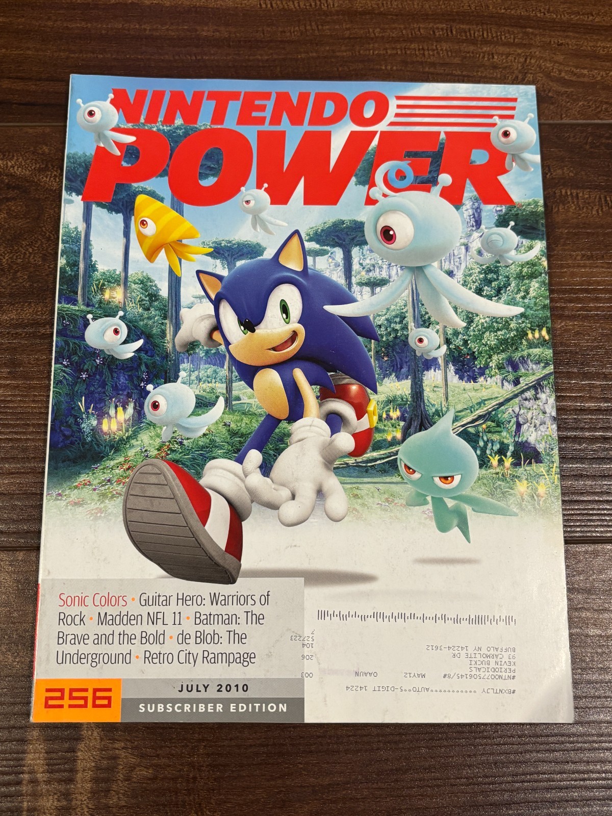 Nintendo Power Magazine Volume 256 July 2010 Sonic Colors