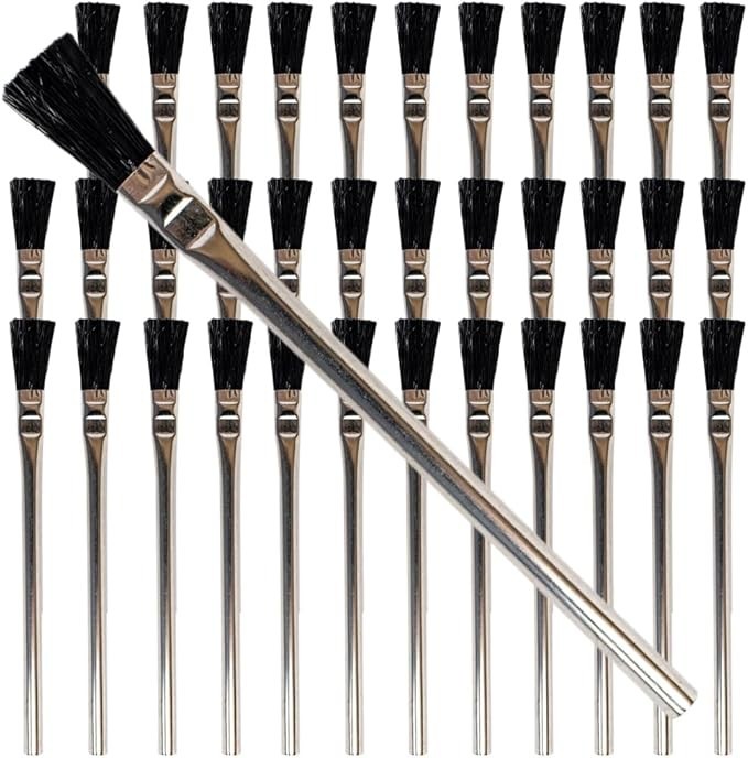 36 Pack 3/8 Inch Acid Flux Brushes for Soldering Woodworking DIY Crafting