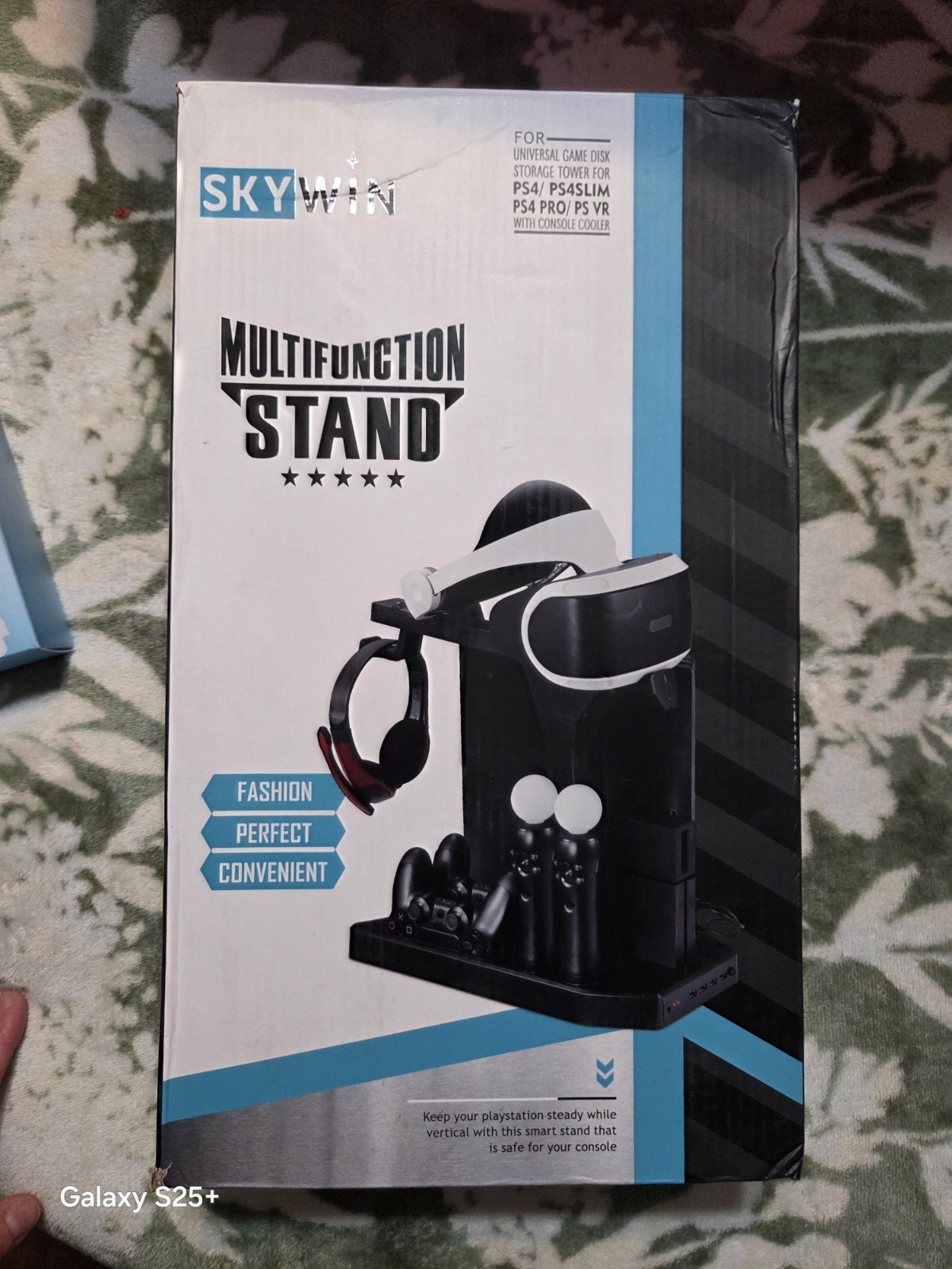 Skywin Multifunction Stand For PS4 PS4 Slim Pro PS VR Cooling Charging Black