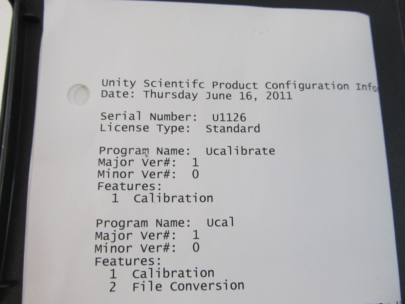 Unity Scientific UniStar Chemometric Database Management Software Suite