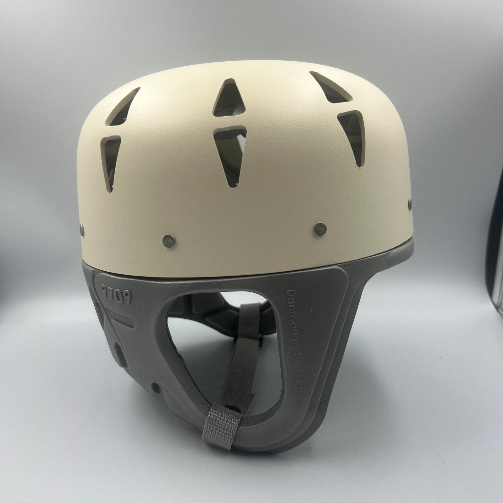 Danmar Products 9709 Medium Hard Shell Comfy Cap Protective Helmet Cream & Grey