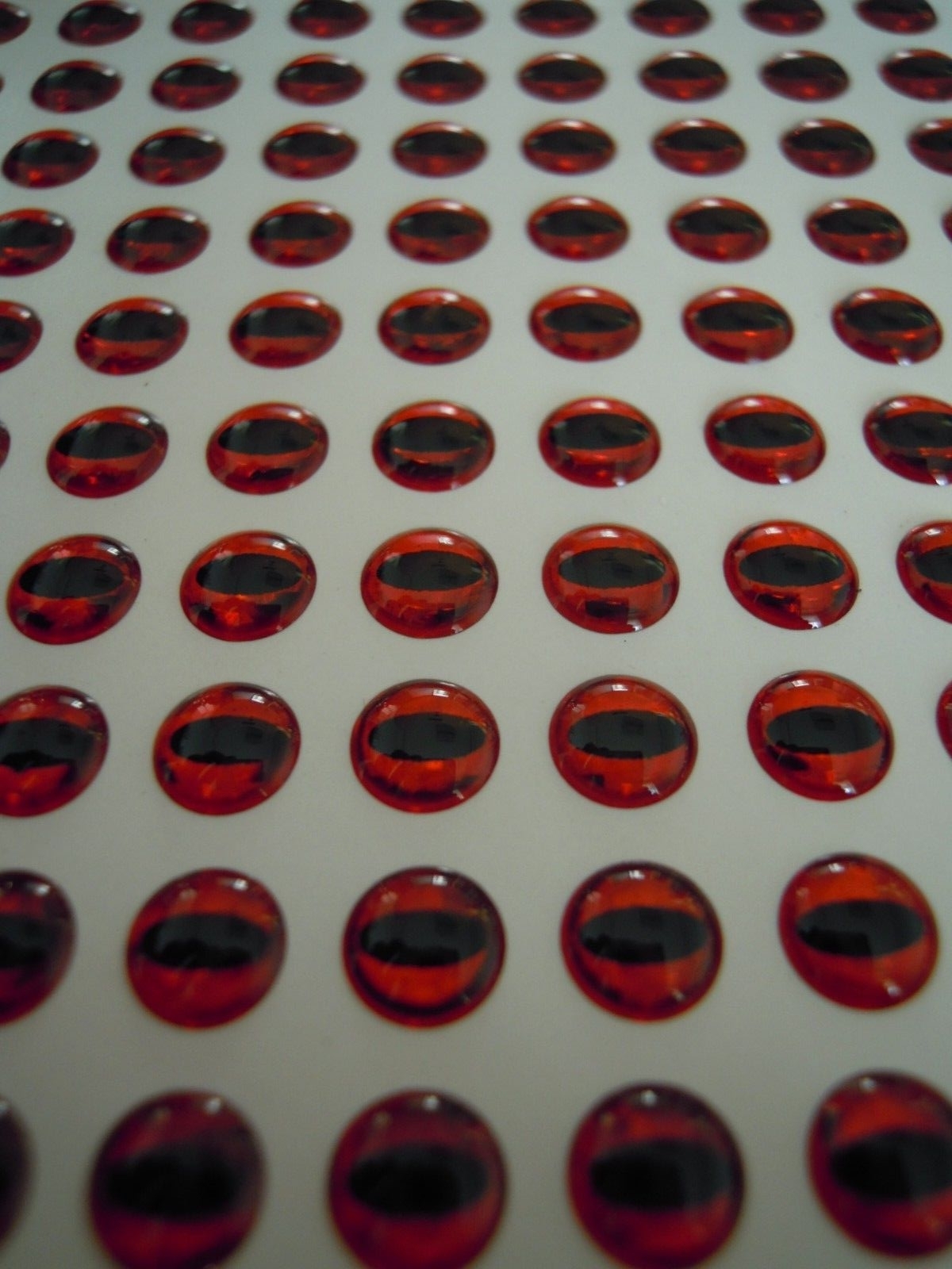 500 4mm Snake Pupil Red 3D Holographic Fishing Lure Eyes.Fly Tying, Jigs