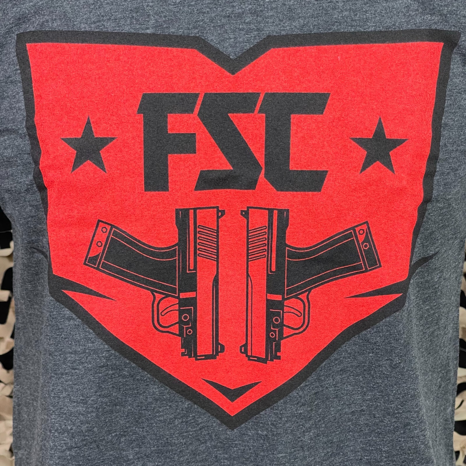 NEW First Strike T-Shirt - Dk Grey Heather - Large