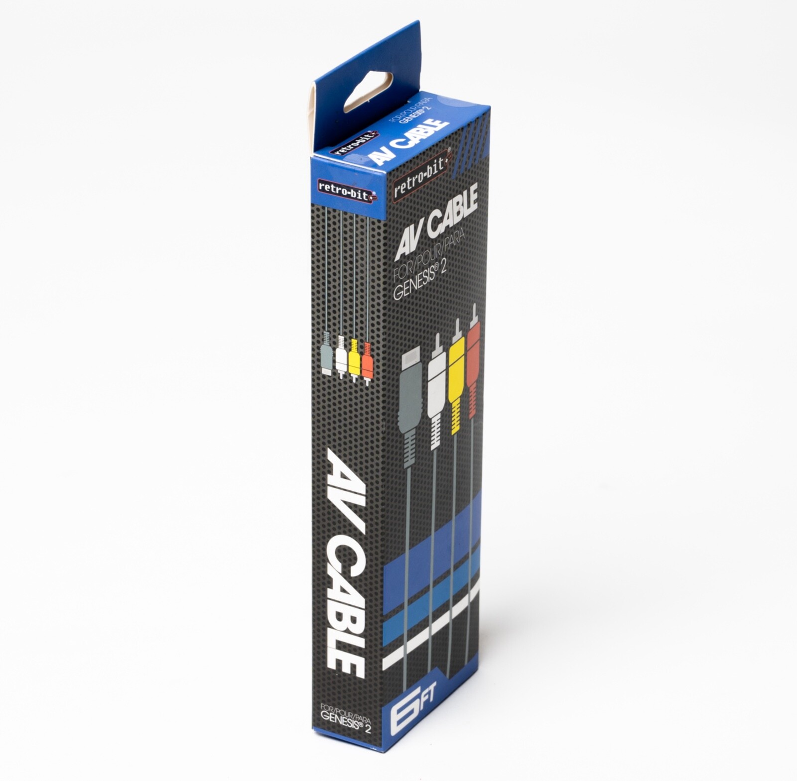 Retro Bit Composite AV Cable for Sega Genesis 2 Console