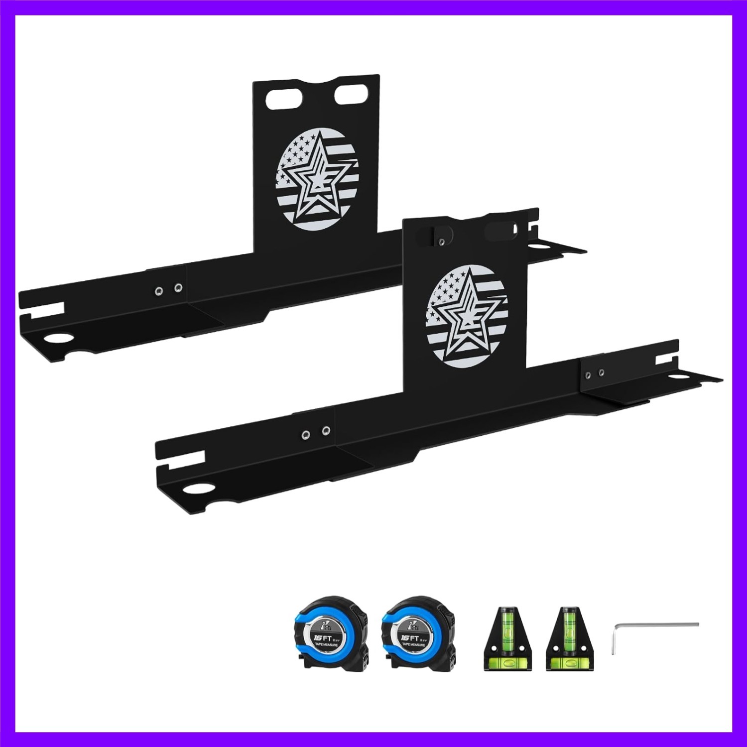 Wheel Alignment Tool with Imperial Tape Measure, Upgraded Automotive Alignmen...