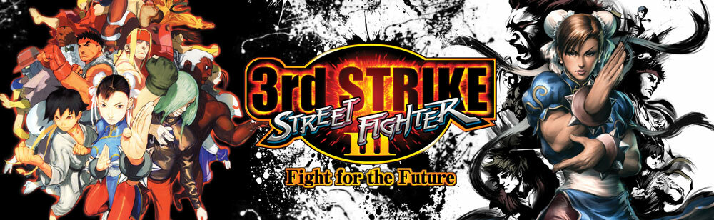 Street Fighter 3rd (Third) Strike - Version B - Arcade Marquee 26"x8"