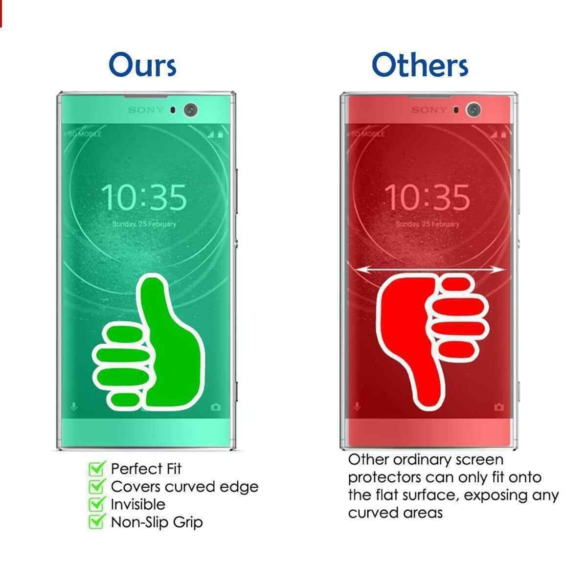 TEMPERED GLASS FULL COVERAGE CURVED SCREEN PROTECTOR For HUAWEI Y9 PRIME 2019
