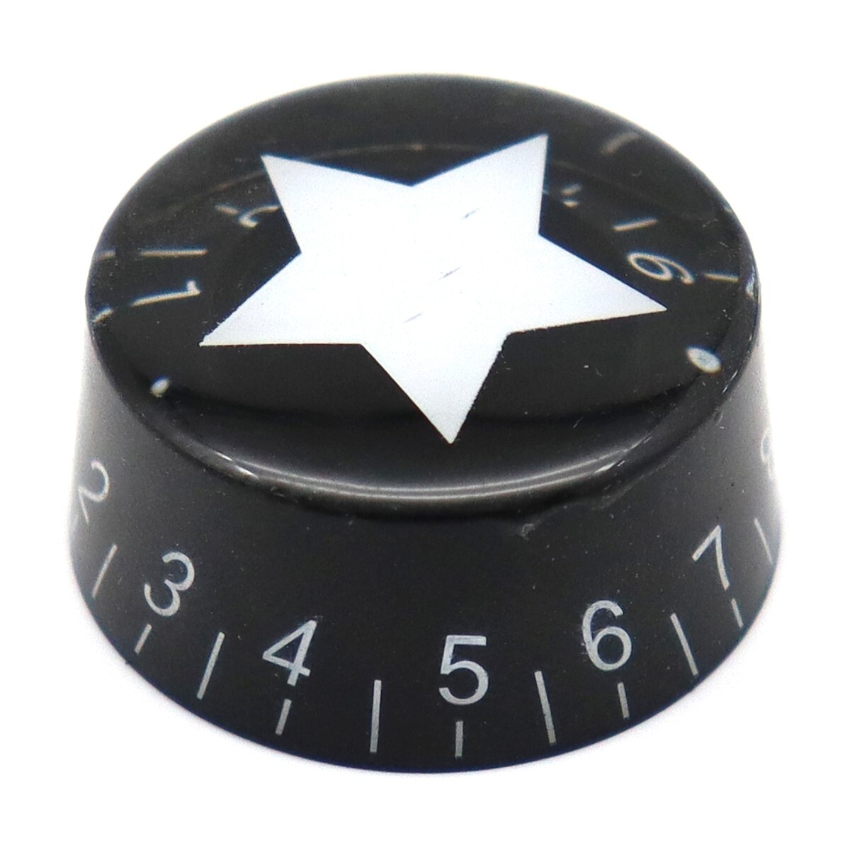 4Pcs Inlaid Star Guitar Knobs Push-in Volume Amplifier Audio Control Knobs Black