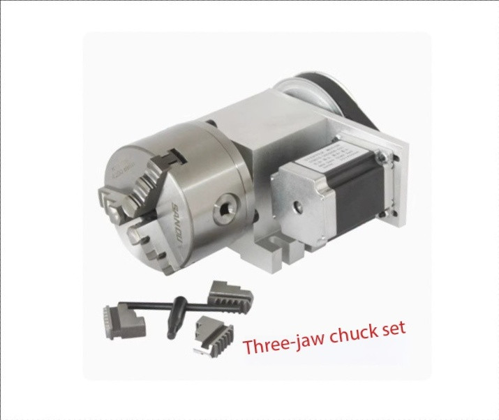 Engraving Machine Fourth Axis (Rotary Axis CNC Indexing Head)100MM Chuck Through