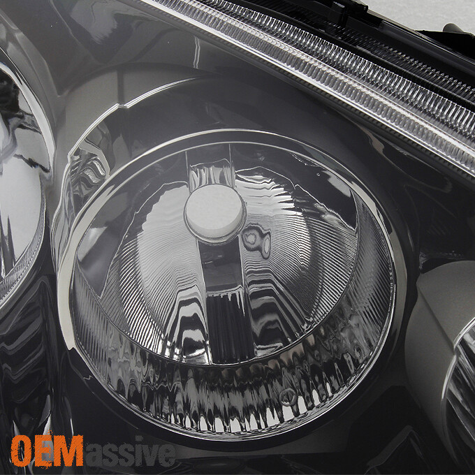 Fit 2005-2006 RSX Integra DC5 Black Clear Headlights Front Lamp Replacement Pair