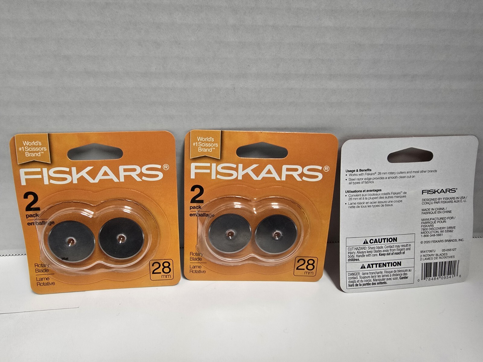 Fiskars 2pk Rotary Blade 28mm 3pk